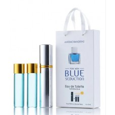 Міні-парфуми з феромонами чоловічий Antonio Banderas Blue Seduction 3х15 мл